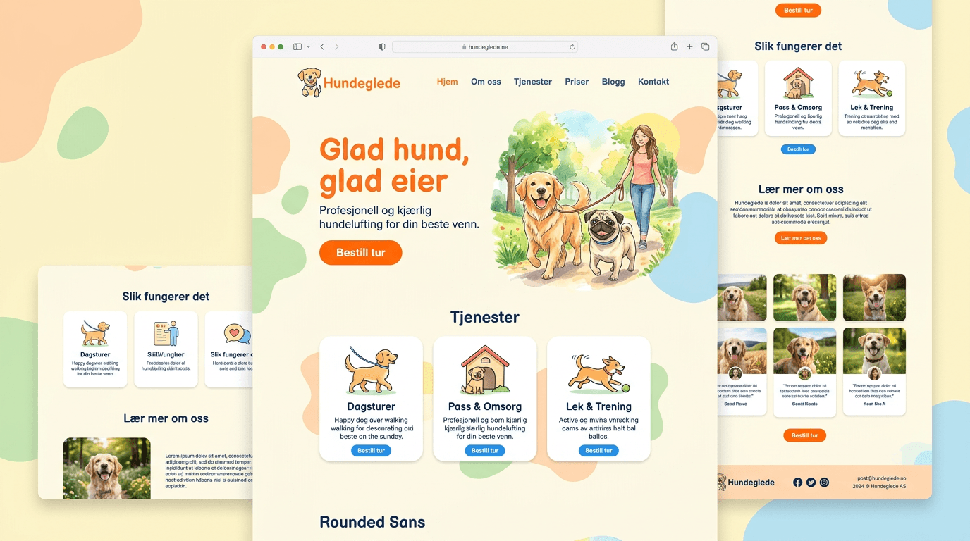 Generated website example 4